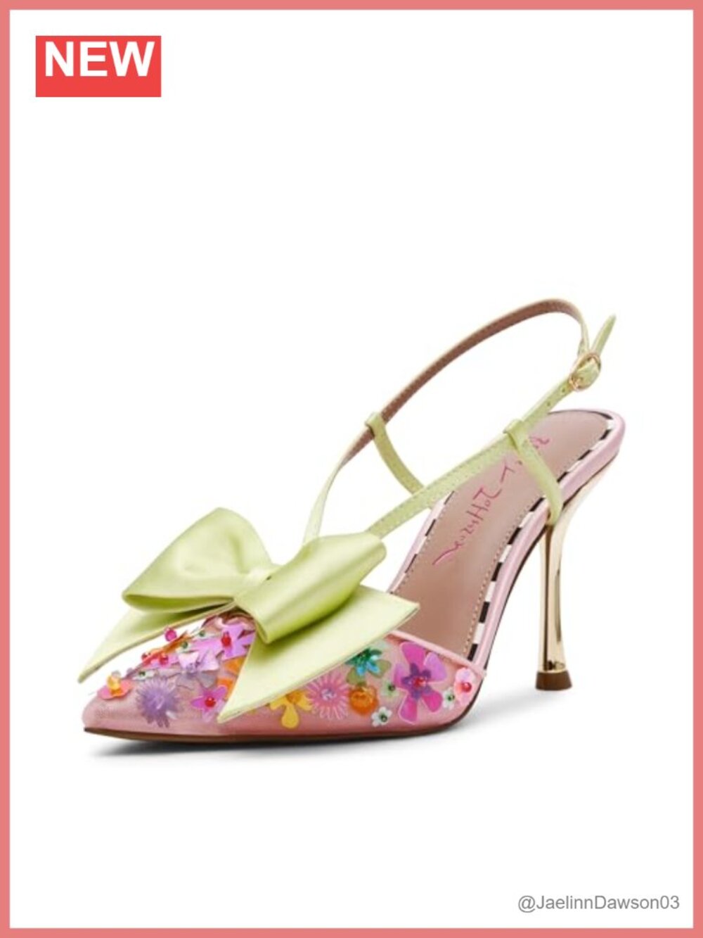 Betsey Johnson Melisa Pump Slingback Stiletto Heels Women's Shoes